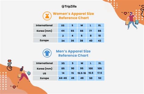 us to korean size chart.